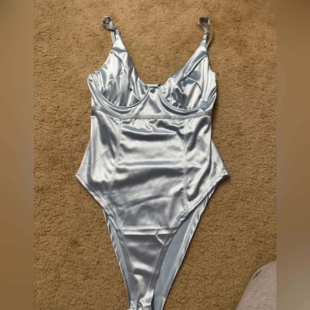 Light blue bodysuit